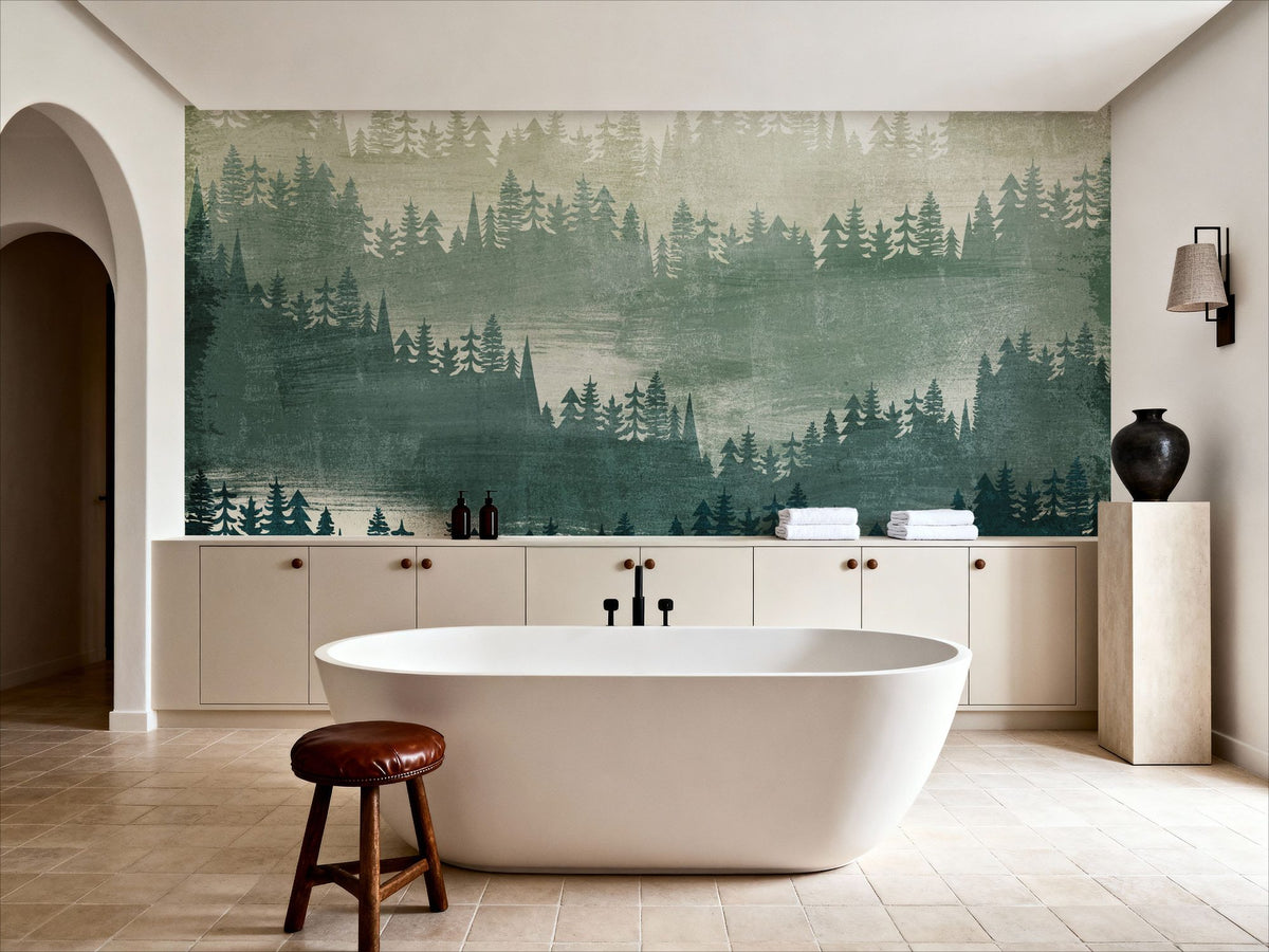 Mountainscape Mural Wallpaper - room preview 04