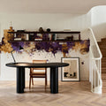Windsor England Skyline Purple & Gold Mural Wallpaper - room preview 04