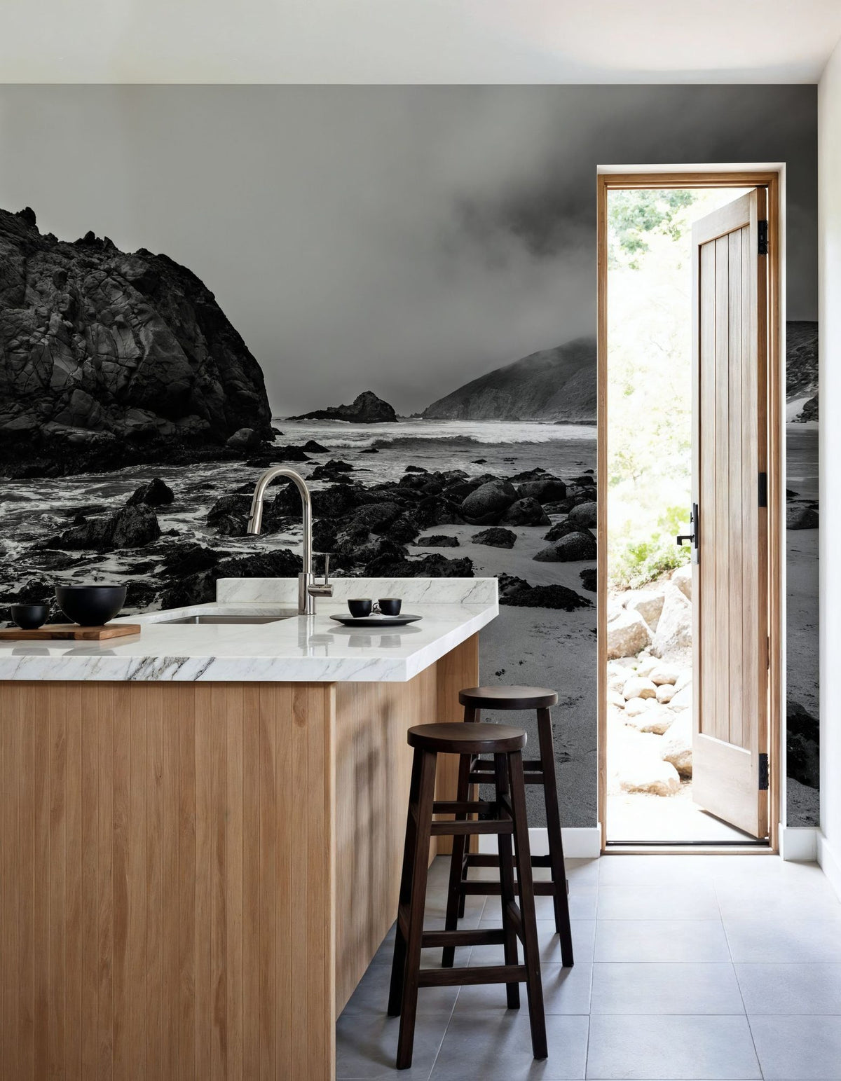 Pfeiffer Beach in Big Sur State Park Mural Wallpaper - room preview 04