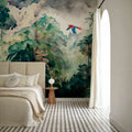 Parrot Grove Mural Wallpaper - room preview 04