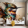Powerful Hummingbird Mural Wallpaper - room preview 04
