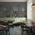 Meadow Finds Gray Mural Wallpaper - room preview 04