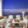 Foggy Golden Gate Mural Wallpaper - room preview 04