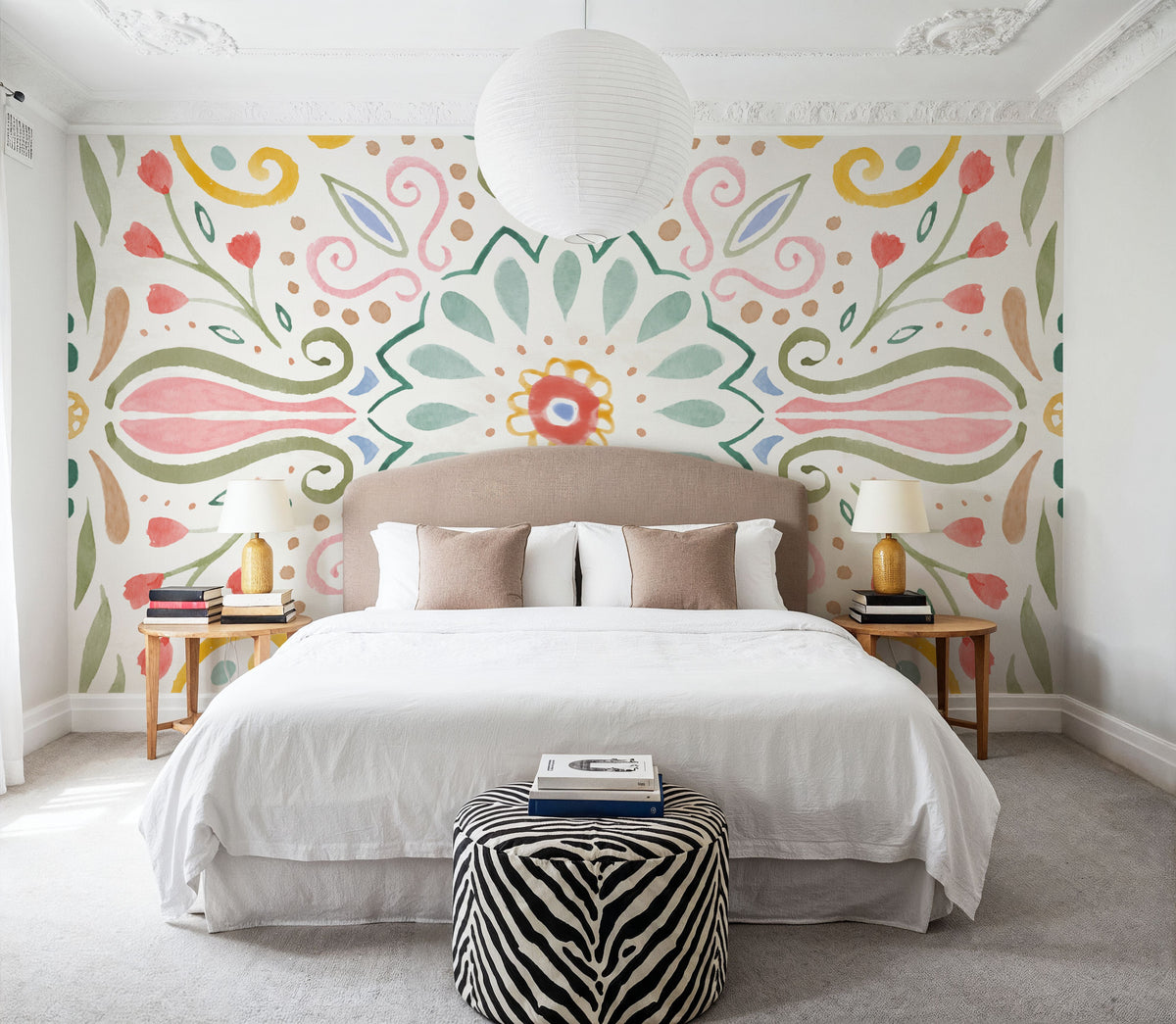 Wild Blooms IX Mural Wallpaper - room preview 04