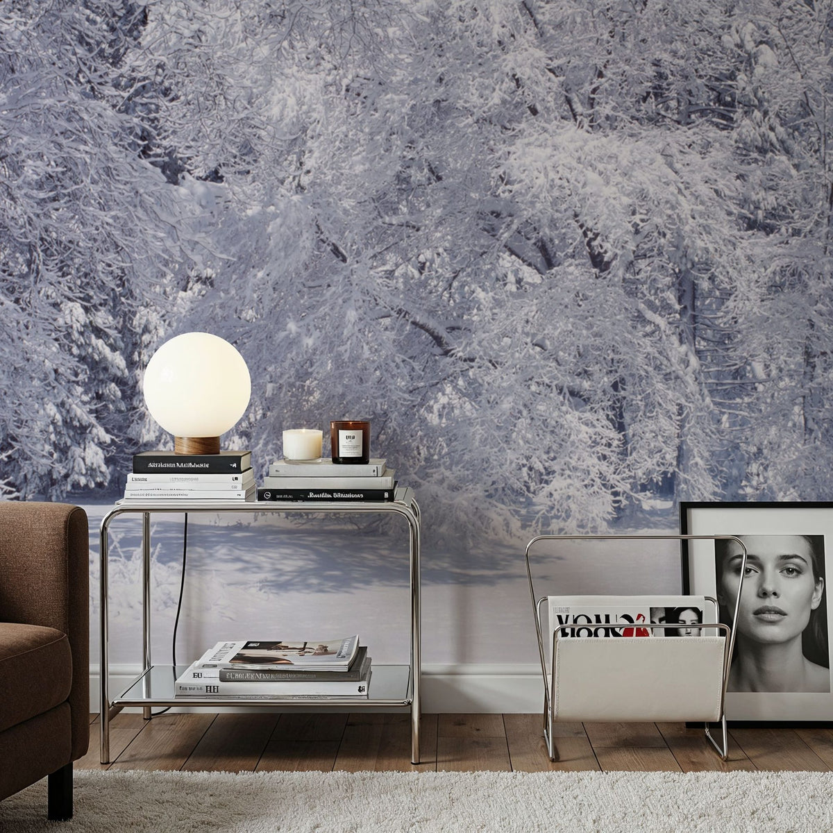 Winter Stillness Mural Wallpaper - room preview 04