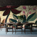 Autumn Florals Mural Wallpaper - room preview 04