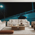 Motorcycle At Night Mural Wallpaper - room preview 04