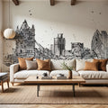 Skyline Sketches London Mural Wallpaper - room preview 04