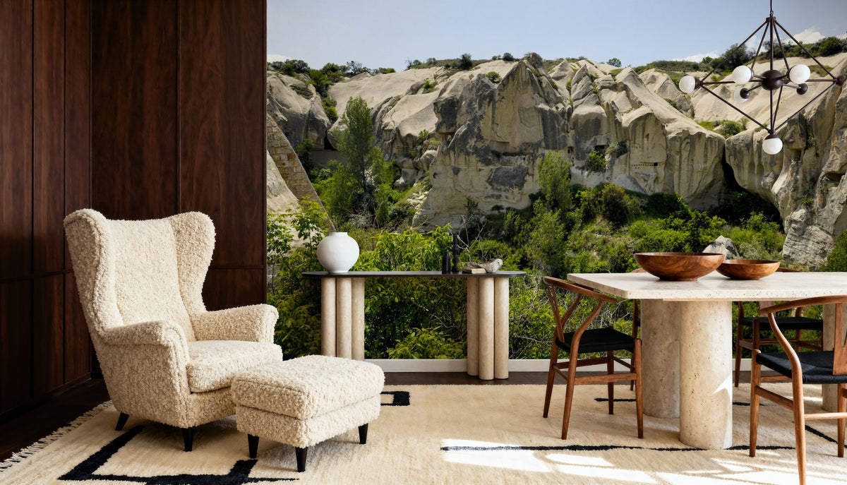 Desert Monuments Mural Wallpaper - Neutral Tone - room preview 04