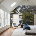 Mountain Stream Reflection Mural Wallpaper - room preview 04