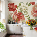 Elegant Floral V Mural Wallpaper - room preview 04