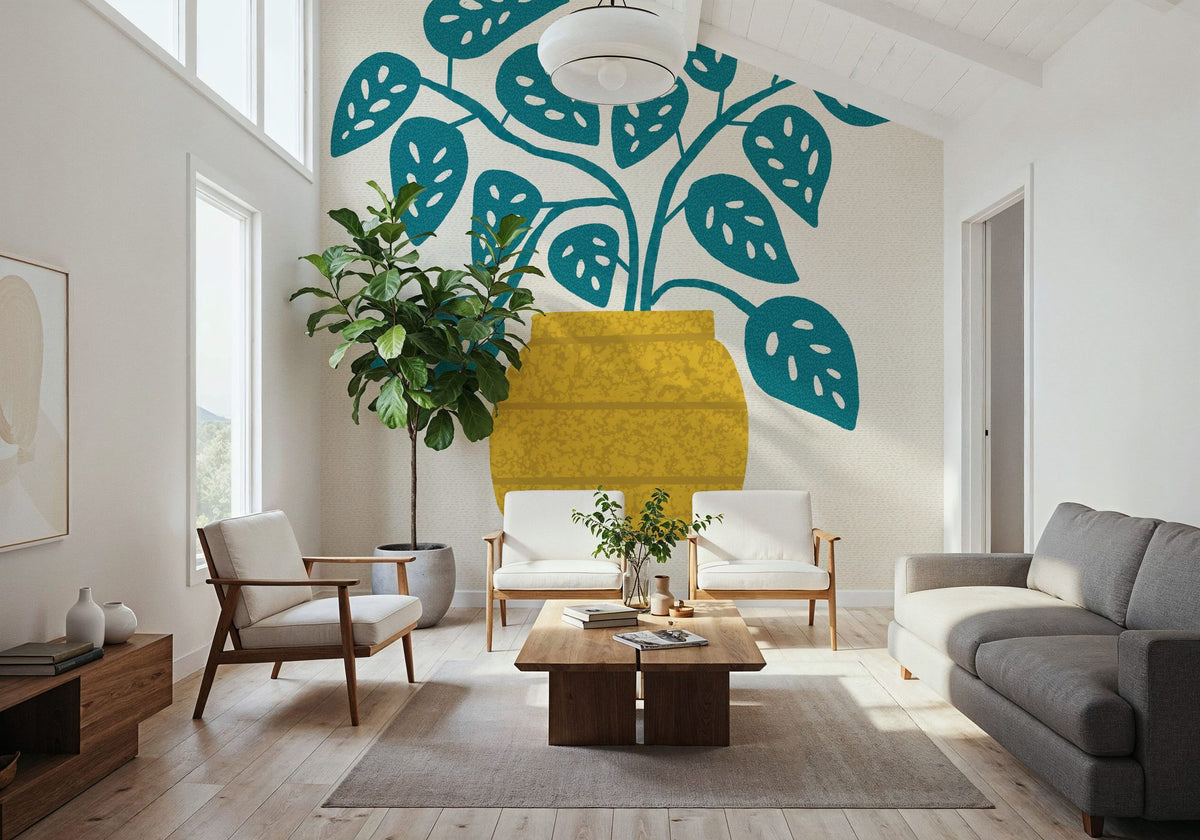 Potted Plant IX Mural Wallpaper - room preview 04