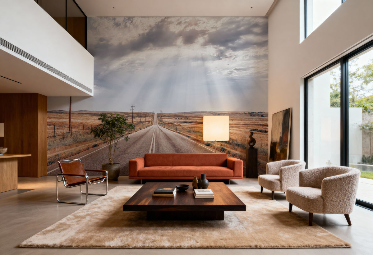 Road For Days Mural Wallpaper - room preview 04