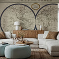 Torkington's World Map Mural Wallpaper - room preview 04