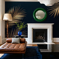 Botanical Gold Mural Wallpaper - room preview 04