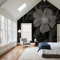 Wild Rose BW IV Mural Wallpaper - room preview 04