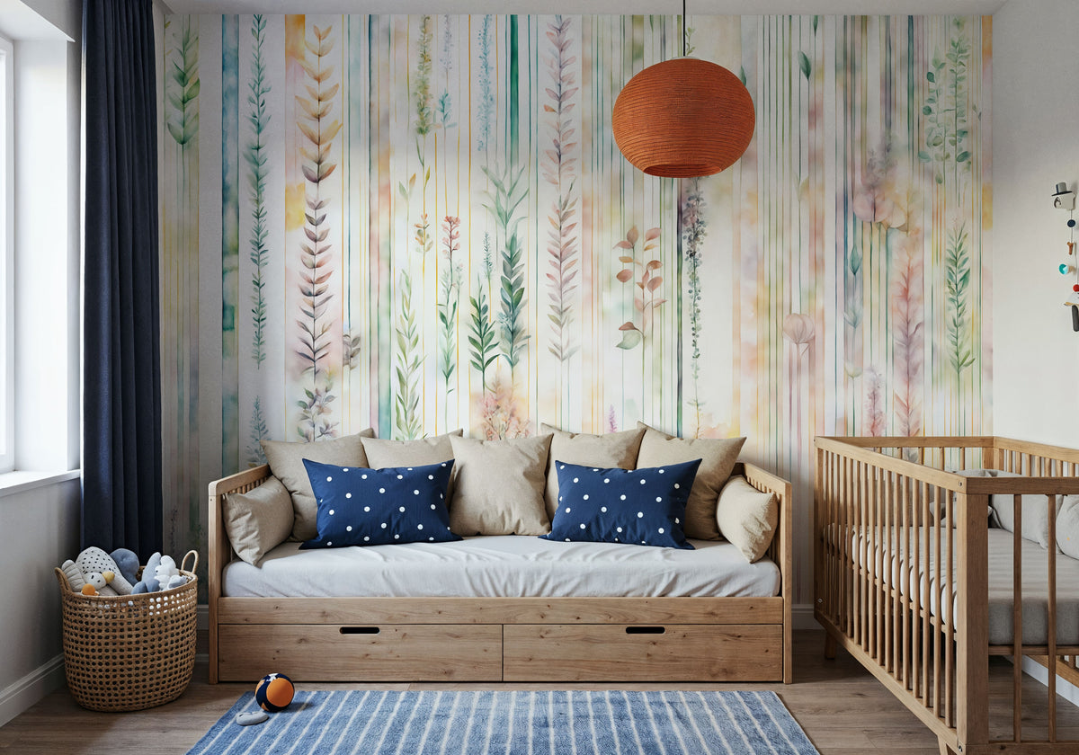 Botanical Wall Mural Wallpaper - room preview 04