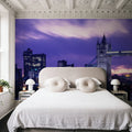 Purple Tower Bridge Twilight Mural Wallpaper - room preview 04