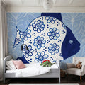 Coastal Chinoiserie I Mural Wallpaper - room preview 04