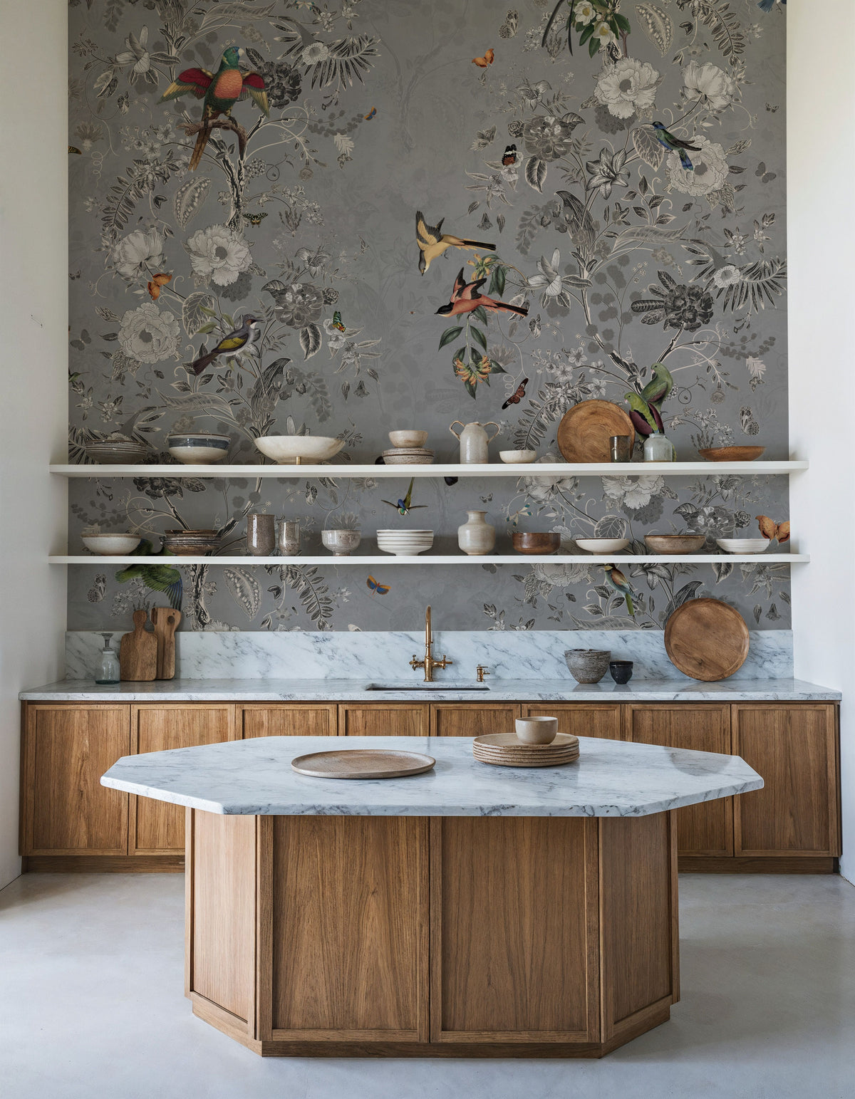 Garlands & Birds Mural Wallpaper - room preview 04