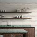 Watercolor Stripes Peach Mural Wallpaper - room preview 04