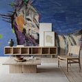 Zebra Splash Mural Wallpaper - room preview 04