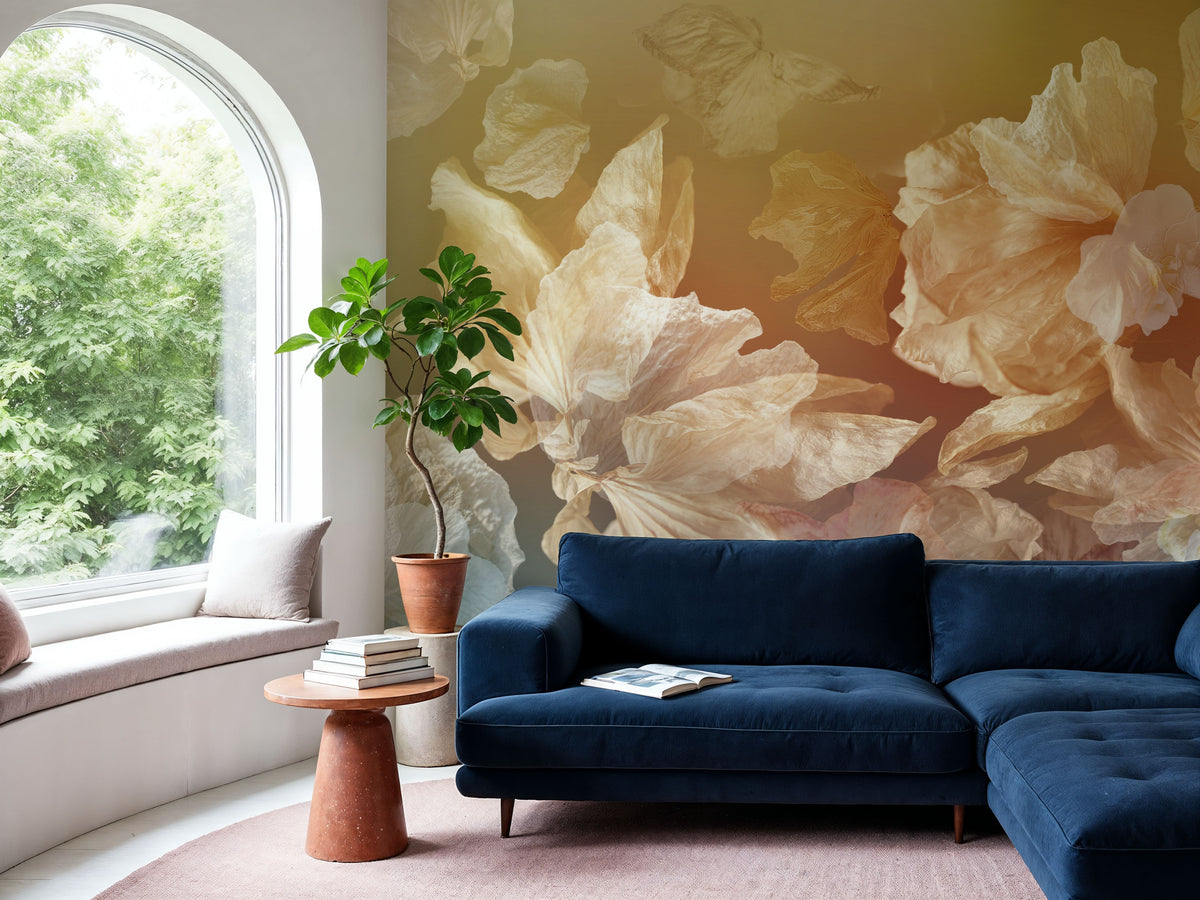 Birds Over Water Mural Wallpaper - room preview 04