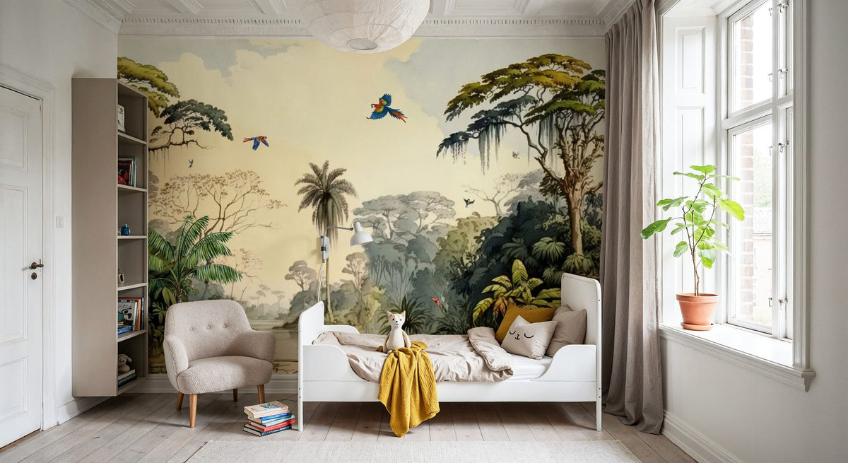 Jungle Islands Mural Wallpaper - room preview 04
