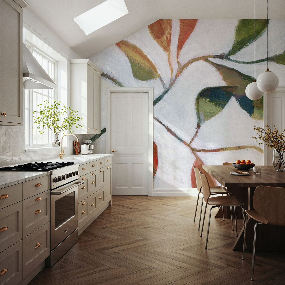 Plant Care II Rust Mural Wallpaper - room preview 04