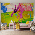 Flamingo Sun Mural Wallpaper - room preview 04