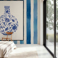 Chinoiserie Vase III Stripes Mural Wallpaper - room preview 04