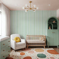 Kala Lines Light Blue Mural Wallpaper - room preview 04