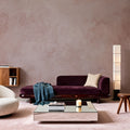Subtle Plaster Wall, Soft Pink Mural Wallpaper - room preview 04