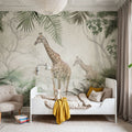 Giraffe Stroll Mural Wallpaper - room preview 04