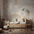 Moonlit Sky, Cream Mural Wallpaper - room preview 04