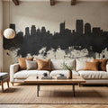 Sacramento California Skyline Concrete Mural Wallpaper - room preview 04