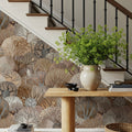 Fantasy Treetops, Beige Earth Mural Wallpaper - room preview 04