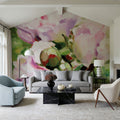 Pink Peony Mural Wallpaper - room preview 04