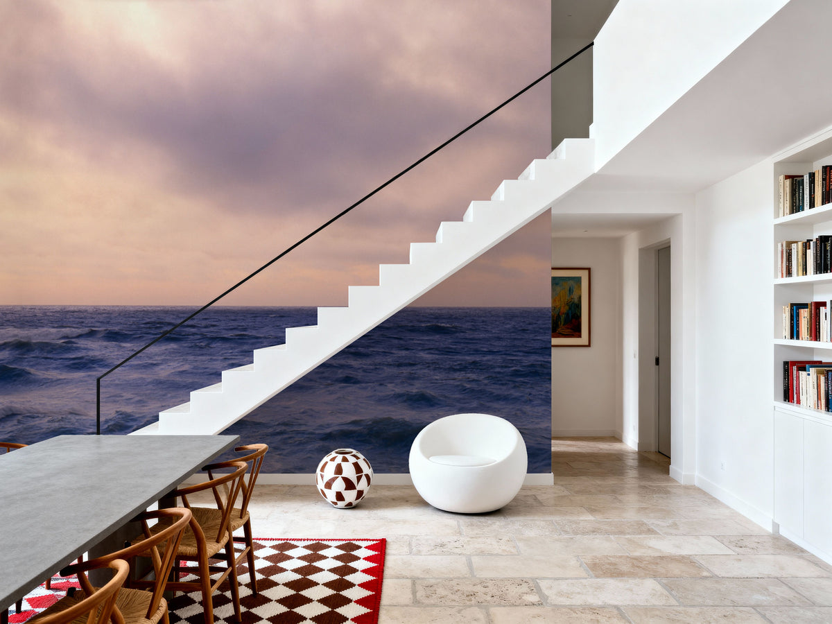 Lavender Horizon Mural Wallpaper - room preview 04