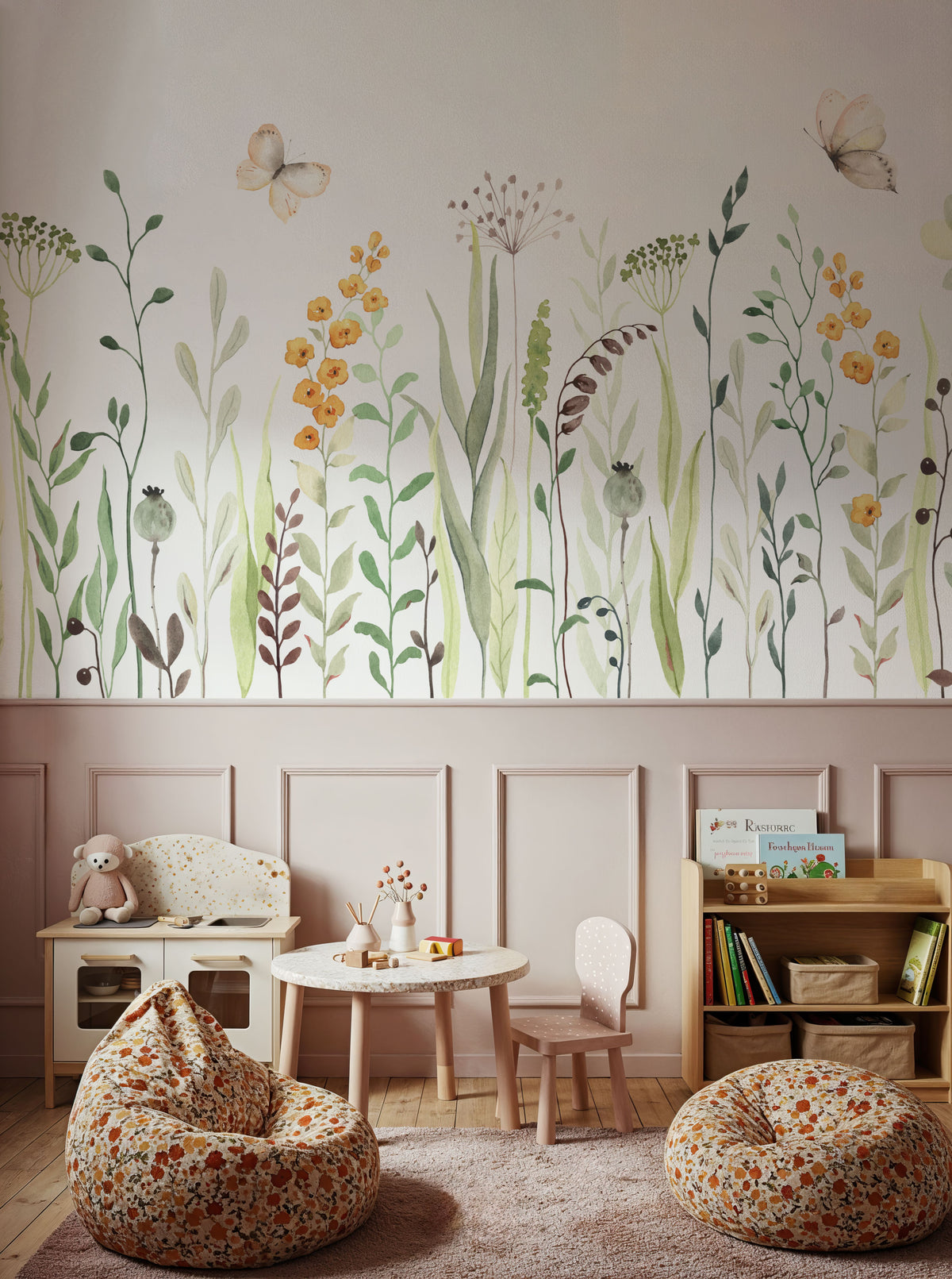Meadow Landscape Mural Wallpaper - room preview 04