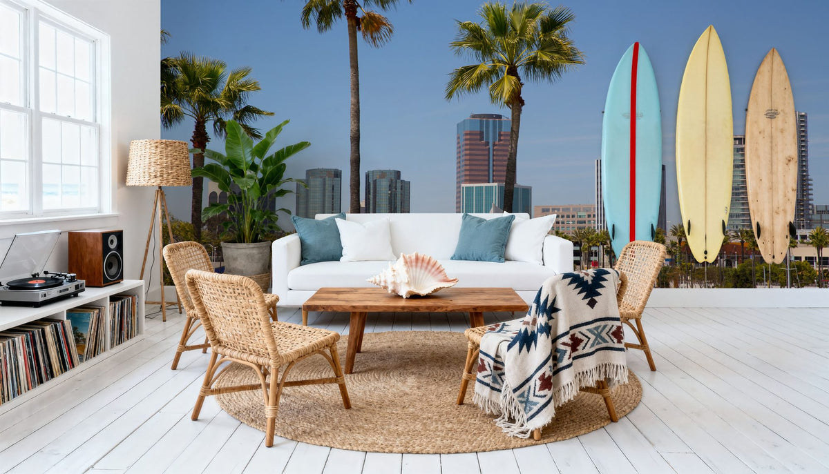 Long Beach Mural Wallpaper - room preview 04