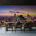 Manhattan Skyline Sunset Mural Wallpaper - room preview 04