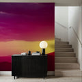 Magenta Twilight Peaks Mural Wallpaper - room preview 04