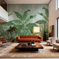 Big Leaves Mural Wallpaper - room preview 04