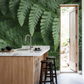 Fern Lines Mural Wallpaper - room preview 04