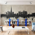 Dubai Skyline Concrete Mural Wallpaper - room preview 04