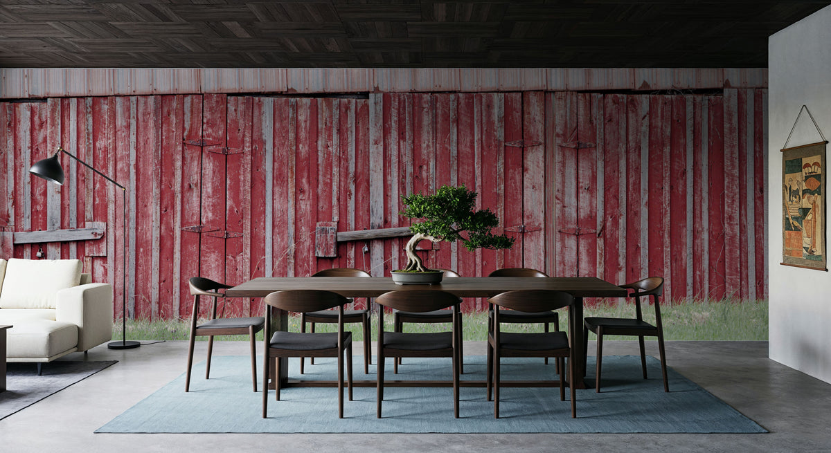 Barn Stripes Mural Wallpaper - room preview 04