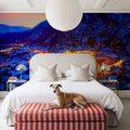 Winter Village Glow Mural Wallpaper - room preview 04