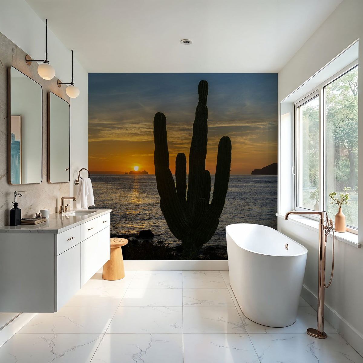 Cactus Coast Mural Wallpaper - room preview 04