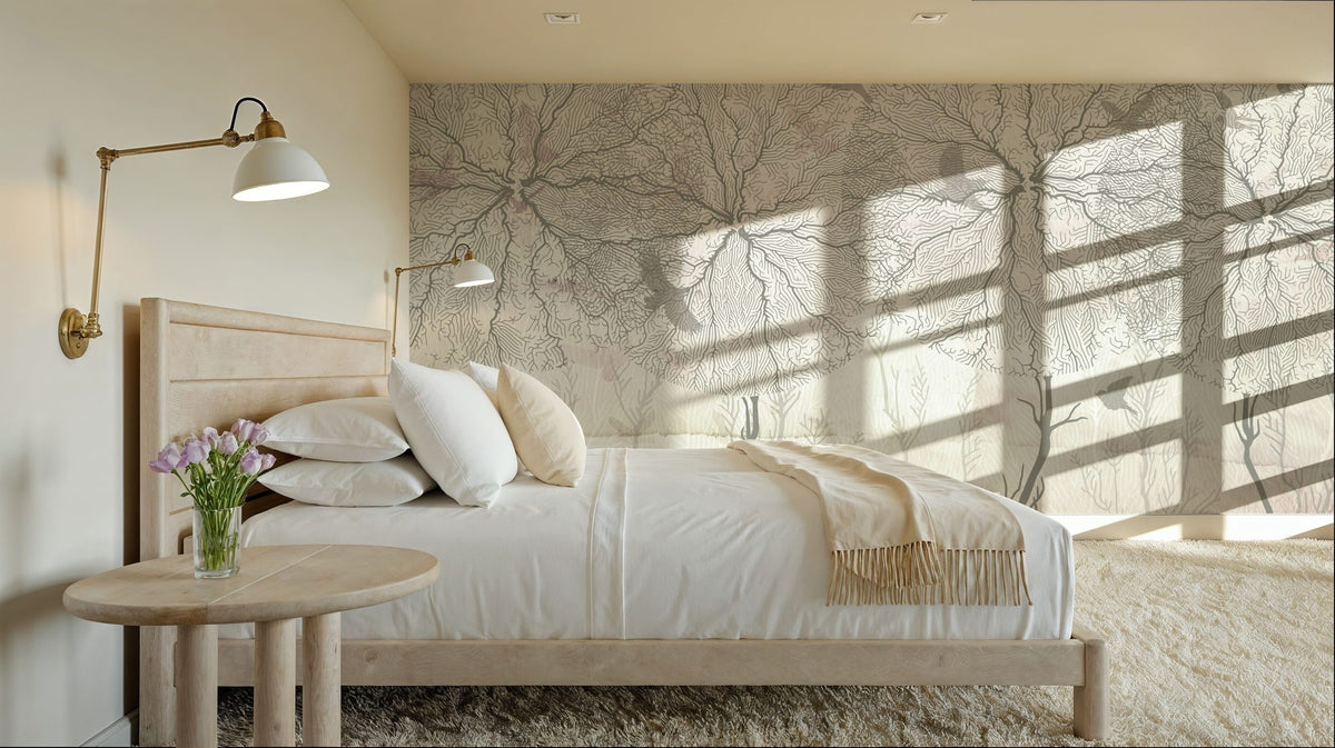 Shade of Trees Mural Wallpaper - room preview 04